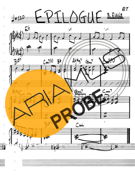 The Real Book of Jazz Epilogue score for Keys
