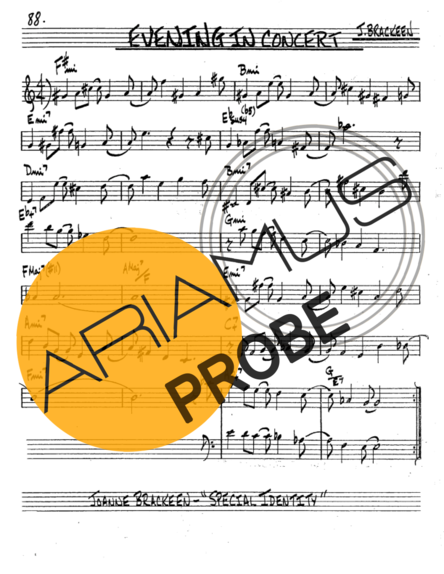 The Real Book of Jazz Evening In Concert Partituren für Trompete