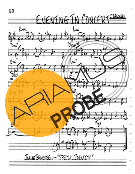 The Real Book of Jazz Evening In Concert score for Geigen