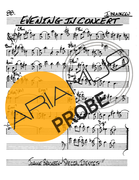The Real Book of Jazz Evening in Concert score for Alt-Saxophon