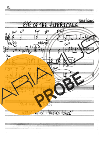 The Real Book of Jazz Eye Of The Hurricane score for Klarinette (Bb)