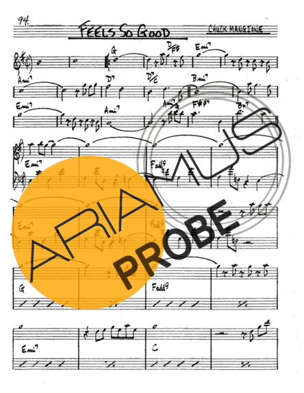 The Real Book of Jazz Feels So Good score for Tenor-Saxophon Sopran (Bb)