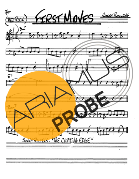 The Real Book of Jazz First Moves score for Alt-Saxophon