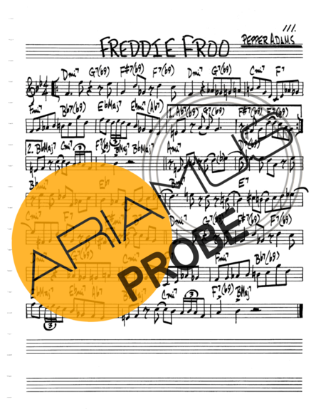 The Real Book of Jazz Freddie Froo score for Geigen