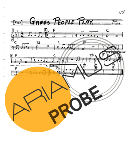 The Real Book of Jazz Games People Play score for Keys