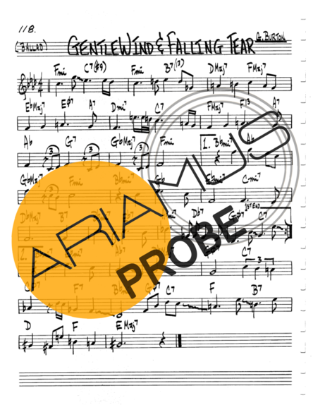 The Real Book of Jazz Gentle Wind & Falling Fear score for Keys