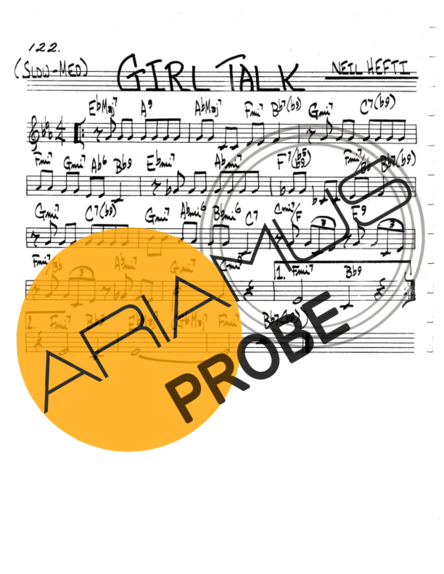 The Real Book of Jazz Girl Talk score for Geigen