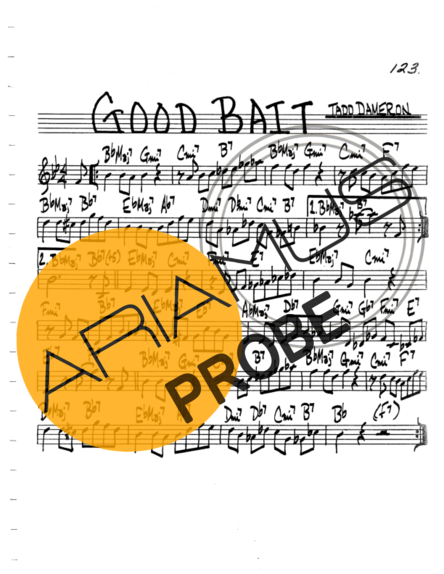 The Real Book of Jazz Good Bait score for Klarinette (C)