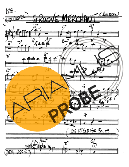 The Real Book of Jazz Groove Merchant score for Alt-Saxophon