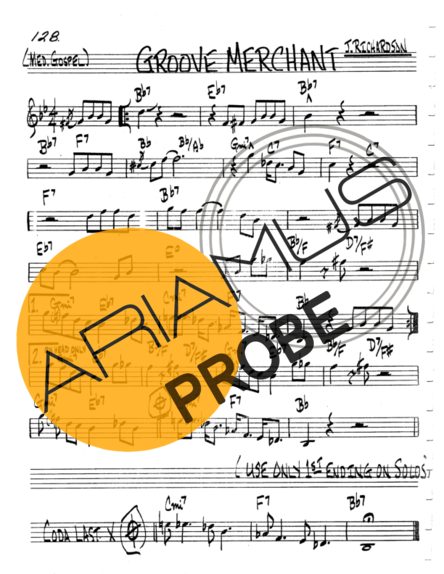 The Real Book of Jazz Groove Merchant score for Keys