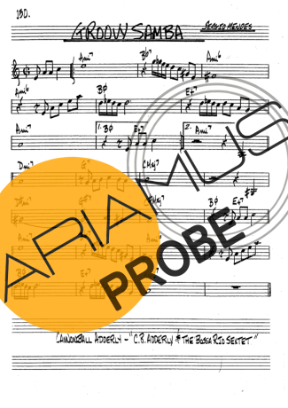 The Real Book of Jazz Groovy Samba score for Klarinette (Bb)