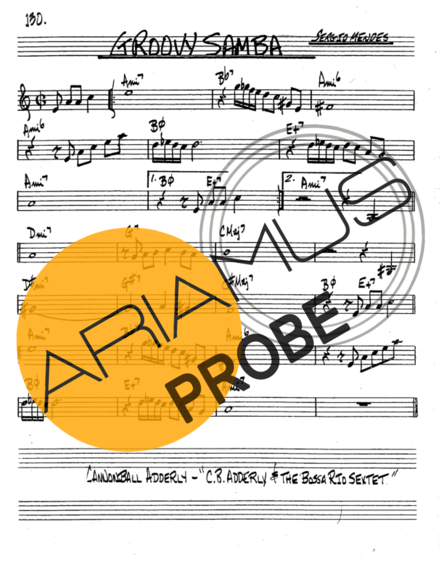 The Real Book of Jazz Groovy Samba score for Tenor-Saxophon Sopran (Bb)