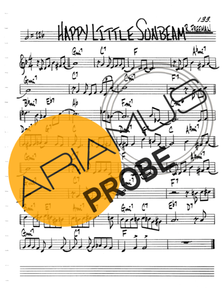 The Real Book of Jazz Happy Little Sunbeam score for Keys
