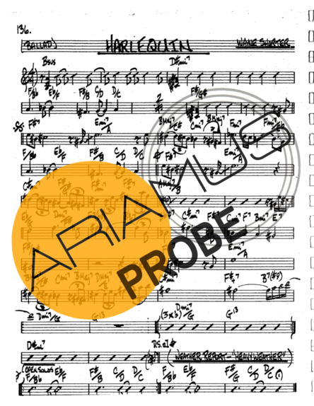 The Real Book of Jazz Harlequin score for Tenor-Saxophon Sopran (Bb)