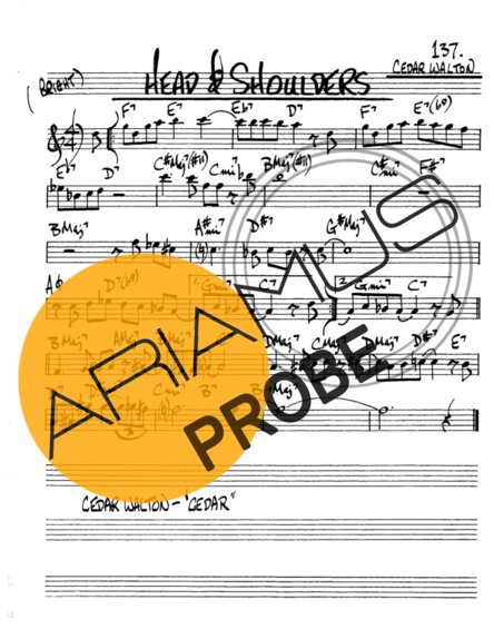 The Real Book of Jazz Head & Shoulders score for Alt-Saxophon