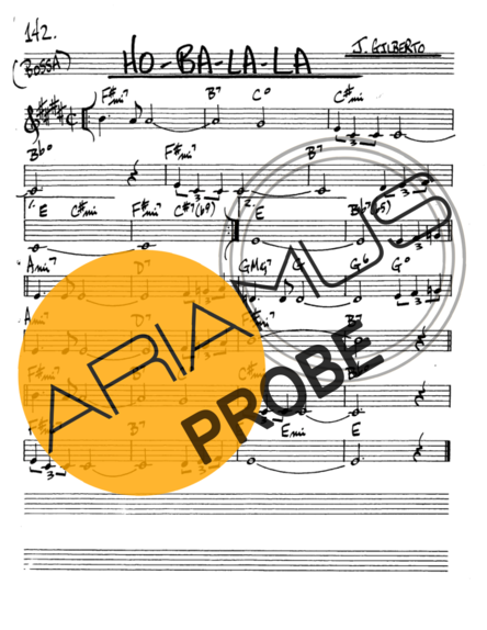 The Real Book of Jazz Ho Ba La La score for Alt-Saxophon