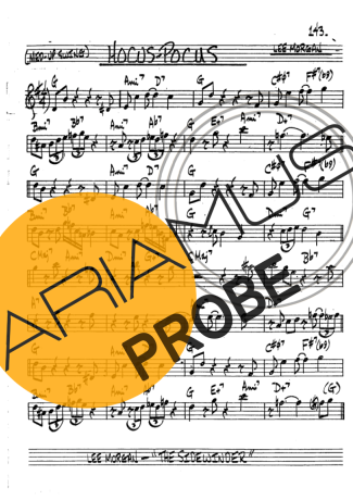 The Real Book of Jazz Hocus-Pocus score for Klarinette (Bb)