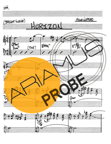 The Real Book of Jazz Horizon score for Trompete