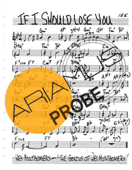 The Real Book of Jazz If I Should Lose You score for Keys