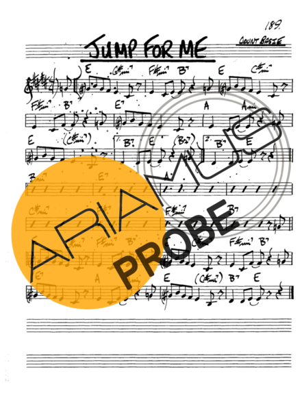 The Real Book of Jazz Jump For Me score for Alt-Saxophon