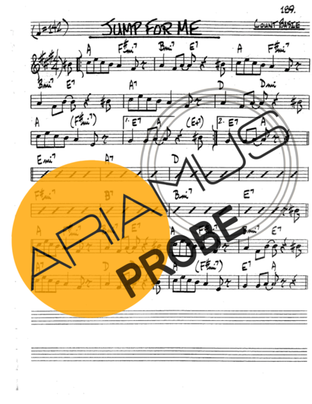 The Real Book of Jazz Jump For Me score for Tenor-Saxophon Sopran (Bb)