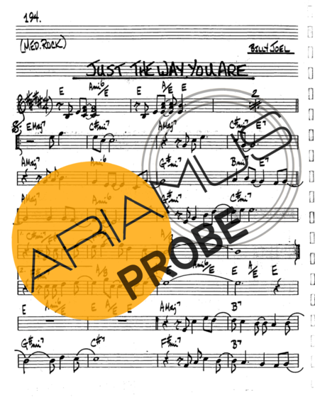 The Real Book of Jazz Just The Way You Are score for Tenor-Saxophon Sopran (Bb)