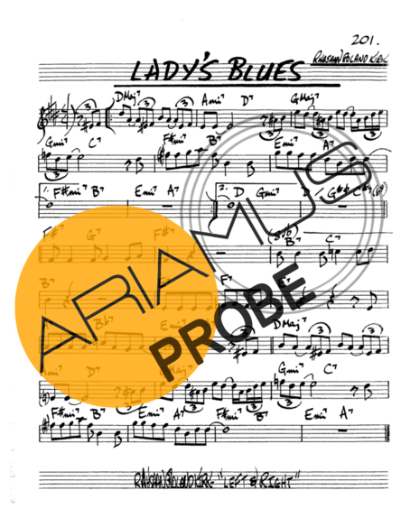 The Real Book of Jazz Ladys Blues score for Alt-Saxophon