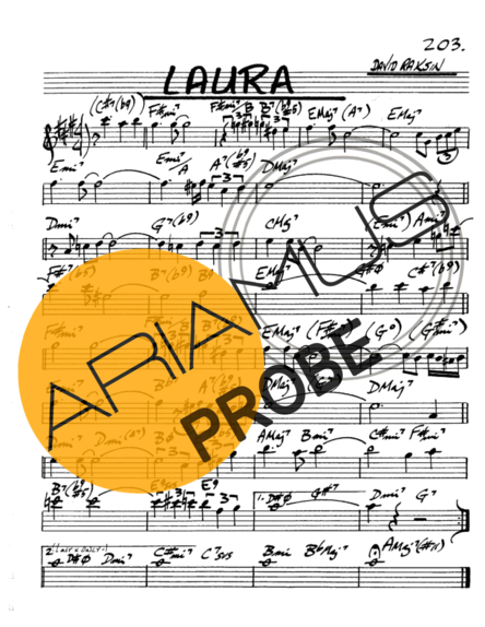 The Real Book of Jazz Laura score for Alt-Saxophon