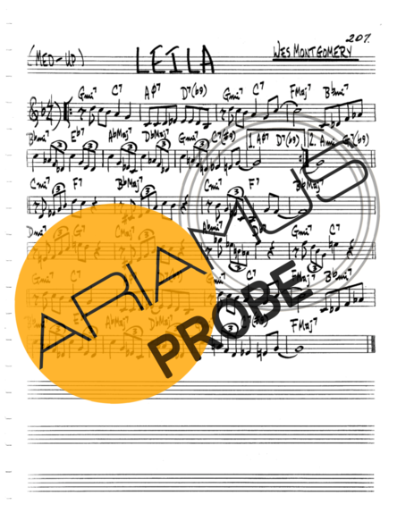 The Real Book of Jazz Leila score for Mundharmonica