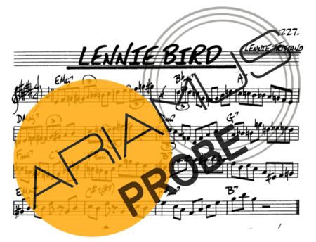 The Real Book of Jazz Lennie Bird score for Alt-Saxophon