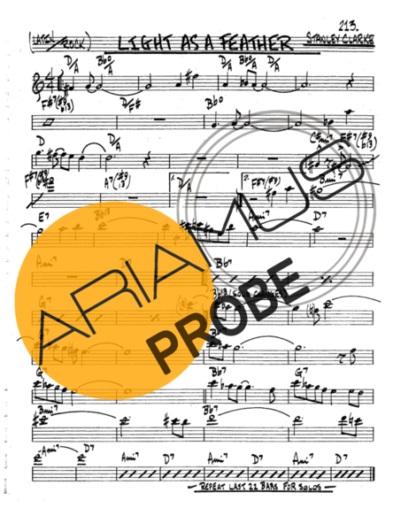 The Real Book of Jazz Light As A Feather score for Tenor-Saxophon Sopran (Bb)