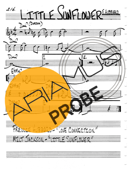 The Real Book of Jazz Little Sunflower score for Geigen