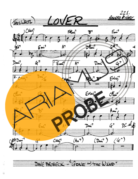 The Real Book of Jazz Lover score for Alt-Saxophon