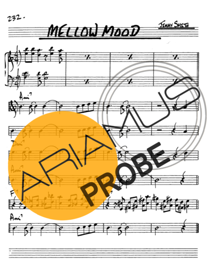 The Real Book of Jazz Mellow Mood score for Alt-Saxophon