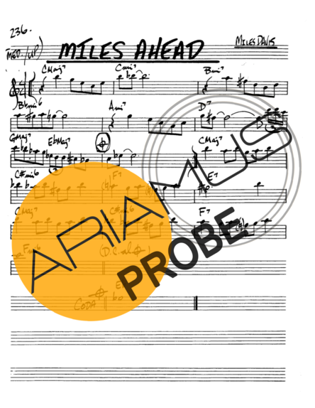 The Real Book of Jazz Miles Ahead score for Alt-Saxophon