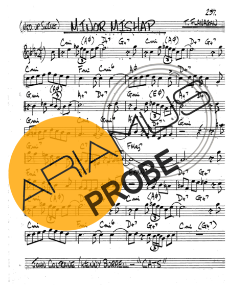 The Real Book of Jazz Minor Mishap score for Trompete