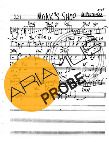 The Real Book of Jazz Moaks Shop score for Geigen