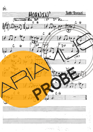 The Real Book of Jazz Mornin score for Klarinette (Bb)