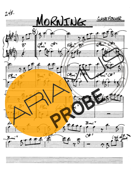 The Real Book of Jazz Morning score for Alt-Saxophon