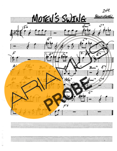 The Real Book of Jazz Motens Swing score for Alt-Saxophon