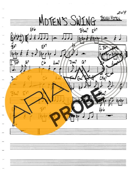 The Real Book of Jazz Motens Swing score for Geigen