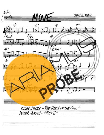 The Real Book of Jazz Move score for Alt-Saxophon