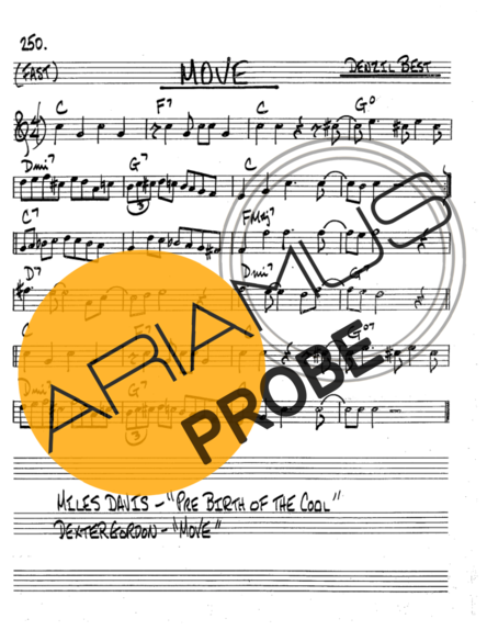 The Real Book of Jazz Move score for Tenor-Saxophon Sopran (Bb)