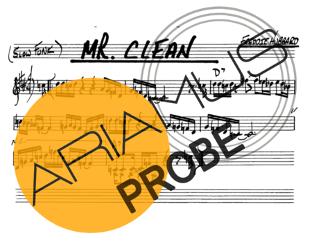 The Real Book of Jazz Mr Clean score for Alt-Saxophon