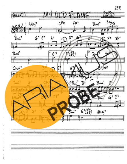 The Real Book of Jazz My Old Flame score for Trompete