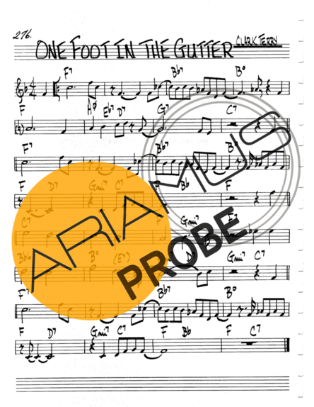 The Real Book of Jazz One Foot In The Gutter score for Keys