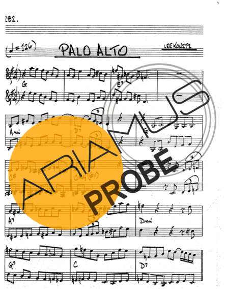 The Real Book of Jazz Palo Alto score for Tenor-Saxophon Sopran (Bb)