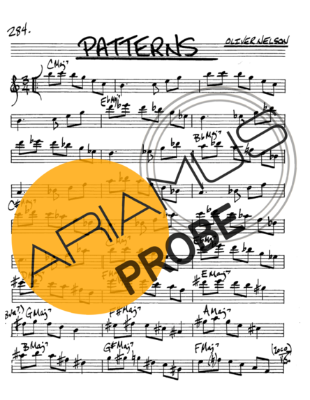 The Real Book of Jazz Patterns score for Alt-Saxophon