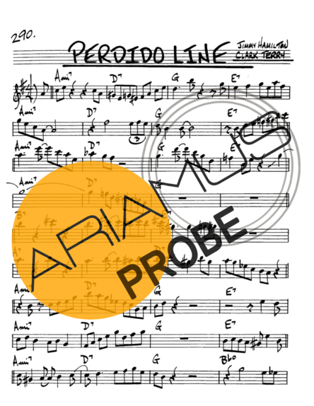 The Real Book of Jazz Perdido Line score for Alt-Saxophon