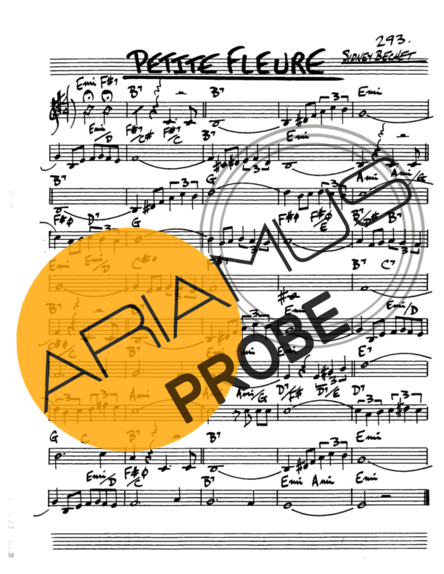 The Real Book of Jazz Petite Fleure score for Alt-Saxophon